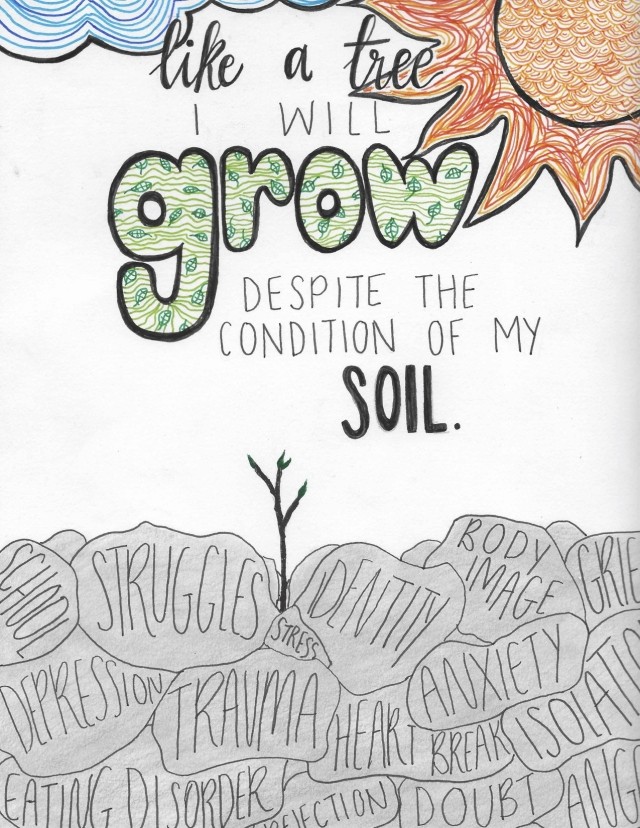 An image of artwork created for the Love Your Tree campaign