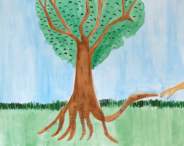 An image of artwork created for the Love Your Tree campaign