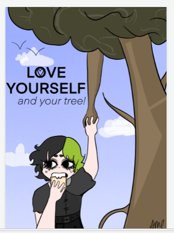 An image of artwork created for the Love Your Tree campaign