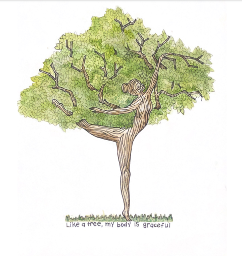 An image of artwork created for the Love Your Tree campaign