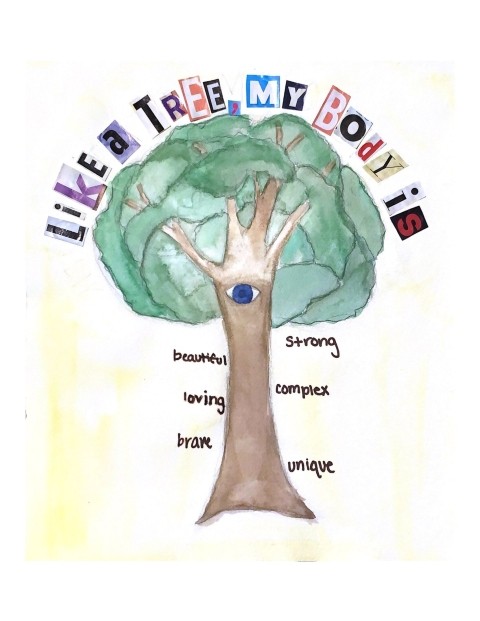 An image of artwork created for the Love Your Tree campaign